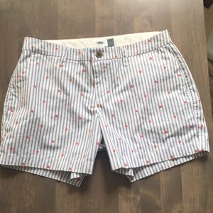 Pinstripe and Hearts Shorts